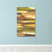 Abstract landschap met aardtoon canvas afdruk (Insitu (Houten vloer))