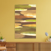 Abstract landschap met aardtoon canvas afdruk (Insitu (Woonkamer))