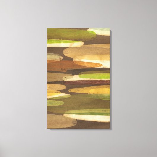 Abstract landschap met aardtoon canvas afdruk (Voorkant)