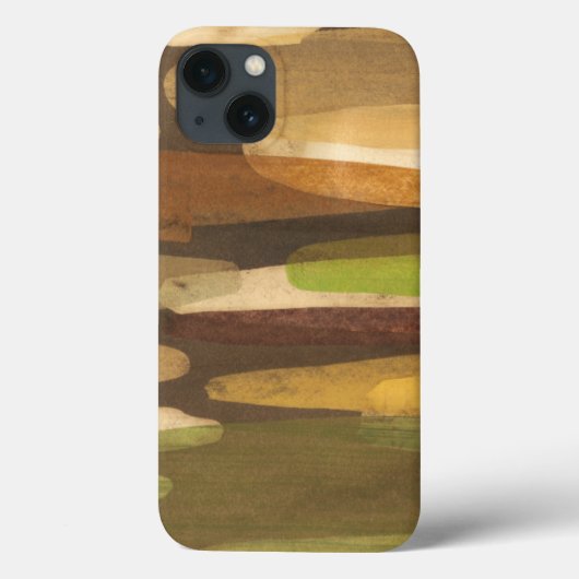 Abstract landschap met aardtoon Case-Mate iPhone case (Achterkant)