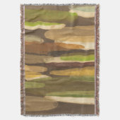 Abstract landschap met aardtoon deken (Voorkant Verticaal)