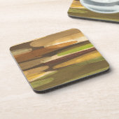 Abstract landschap met aardtoon drankjes onderzetter (Linkerzijde)