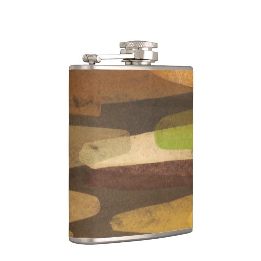 Abstract landschap met aardtoon heupfles (Rechts)