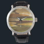 Abstract landschap met aardtoon horloge<br><div class="desc">Dit abstracte landschap werd gecreëerd door Megan Meagher. De aardtinten van het stuk geven het een bijbels gevoel. Koop vandaag nog uw exemplaar!</div>