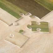 Abstract landschap met aardtoon legpuzzel (Zijkant)