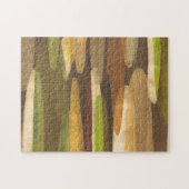 Abstract landschap met aardtoon legpuzzel (Horizontaal)