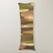 Abstract landschap met aardtoon lichaamskussen (Voorkant Verticaal)