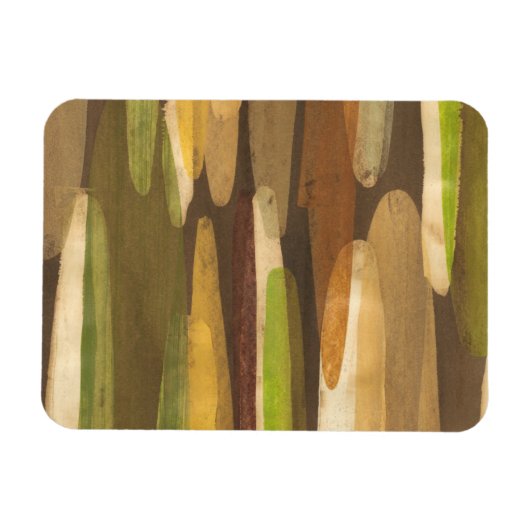 Abstract landschap met aardtoon magneet (Horizontaal)