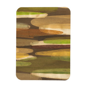 Abstract landschap met aardtoon magneet