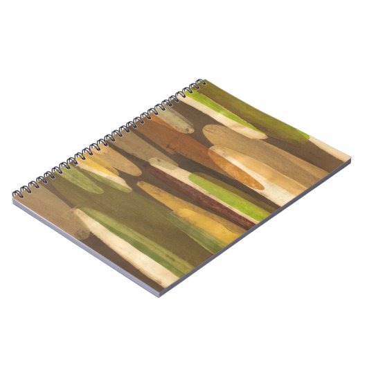 Abstract landschap met aardtoon notitieboek (Linkerzijde)