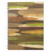 Abstract landschap met aardtoon notitieboek (Voorkant)