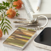 Abstract landschap met aardtoon sleutelhanger (Voorkant Rechts)