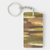 Abstract landschap met aardtoon sleutelhanger (Voorkant)