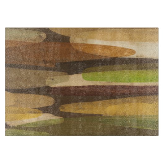 Abstract landschap met aardtoon snijplank (Voorkant)