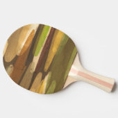 Abstract landschap met aardtoon tafeltennisbatje (Zijkant)