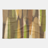 Abstract landschap met aardtoon theedoek (Horizontaal)