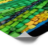 Abstract landschap met bewegingsruimte poster (Hoek)