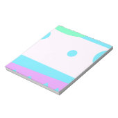 Abstract landschap met blauwe maan - Notitieblok (Linkerzijde)