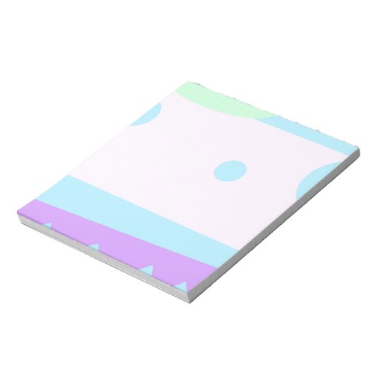 Abstract landschap met blauwe maan - Notitieblok (Linkerzijde)