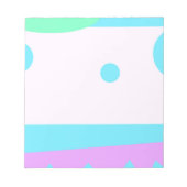 Abstract landschap met blauwe maan - Notitieblok (Voorkant)