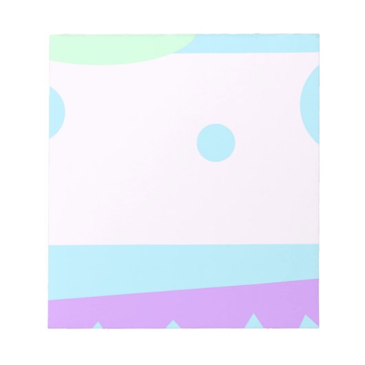 Abstract landschap met blauwe maan - Notitieblok (Voorkant)