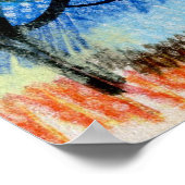 Abstract Landschap: Met de Hand Getekende Achtergr Poster (Hoek)