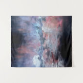 Abstract Landschap met Levendige Tinten v3 Wandkleed (Voorkant (horizontaal))