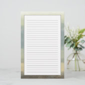 Abstract landschap met overcast Sky Briefpapier (Staand voorkant)