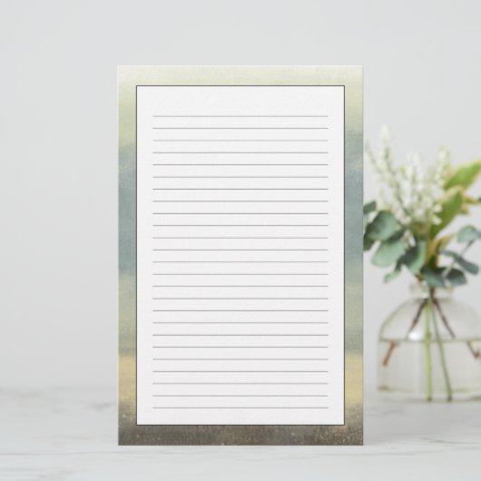 Abstract landschap met overcast Sky Briefpapier (Staand voorkant)