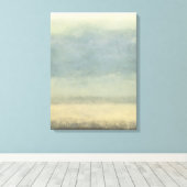 Abstract landschap met overcast Sky Canvas Afdruk (Insitu (Houten vloer))