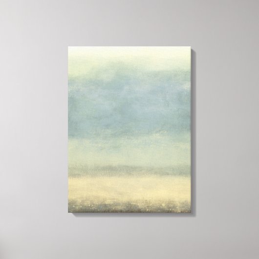 Abstract landschap met overcast Sky Canvas Afdruk (Voorkant)