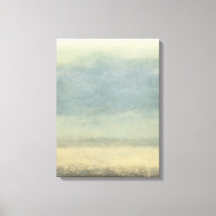 Abstract landschap met overcast Sky Canvas Afdruk
