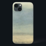 Abstract landschap met overcast Sky iPhone 13 Hoesje<br><div class="desc">Een hint van regen is duidelijk in dit schilderij van een overdreven hemel die zich over een abstract landschap uitstrekt. Zal het opklaren,  of zal de regen in de drup herfsten? Dit stuk zal een paar prachtige gesprekken met bezoekers naar je huis creëer!</div>