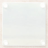 Abstract landschap met overcast Sky Glazen Onderzetter (Achterkant)