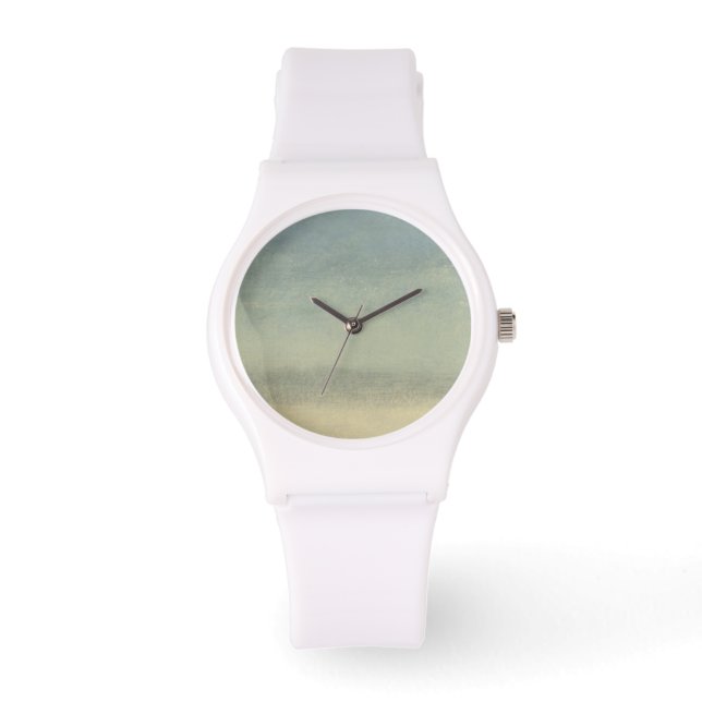 Abstract landschap met overcast Sky Horloge (Voorkant)