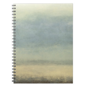 Abstract landschap met overcast Sky Notitieboek