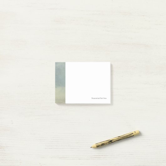 Abstract landschap met overcast Sky Post-it® Notes (Op bureau)