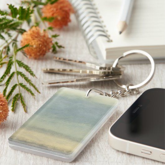 Abstract landschap met overcast Sky Sleutelhanger (Voorkant Rechts)