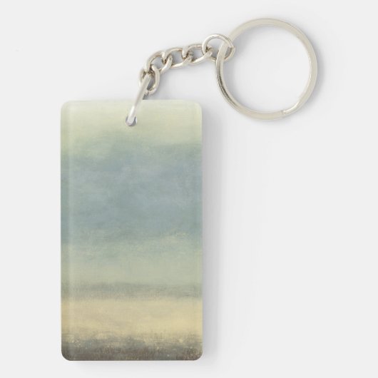 Abstract landschap met overcast Sky Sleutelhanger (achterkant)