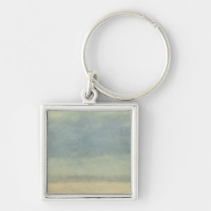 Abstract landschap met overcast Sky Sleutelhanger