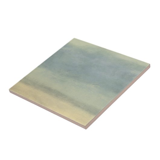 Abstract landschap met overcast Sky Tegeltje (Zijkant)