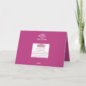 Abstract landschap met roze lucht en orchideeën ka bedankkaart (Achterkant)