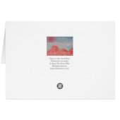 Abstract landschap met Waterverf Horizon Red en Bl (Achterkant Horizontaal)