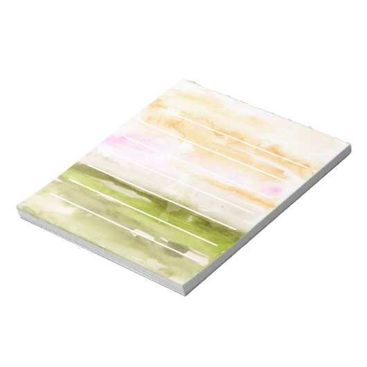 Abstract landschap met Waterverf Notitieblok (Linkerzijde)