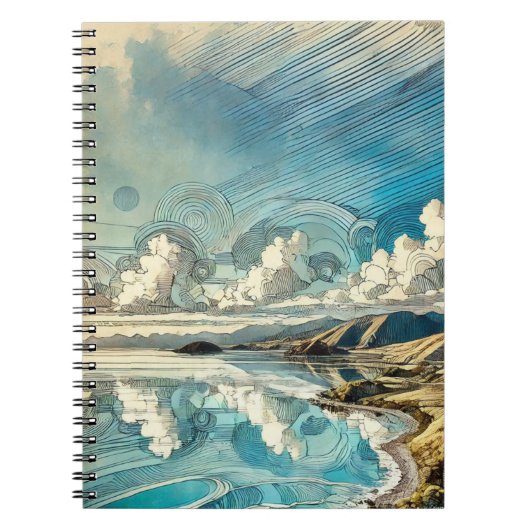 Abstract landschap | Notitieboek Journal (Voorkant)