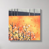 Abstract landschap Oranje kunst Canvas Afdruk (Voorkant)