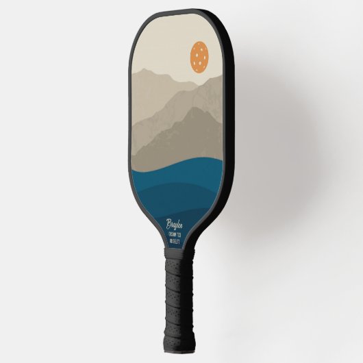 Abstract landschap Pickleball Sun Paddle (Links)