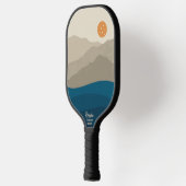 Abstract landschap Pickleball Sun Pickleball Paddle (Links)