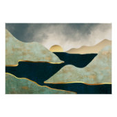 Abstract landschap Poster (Voorkant)