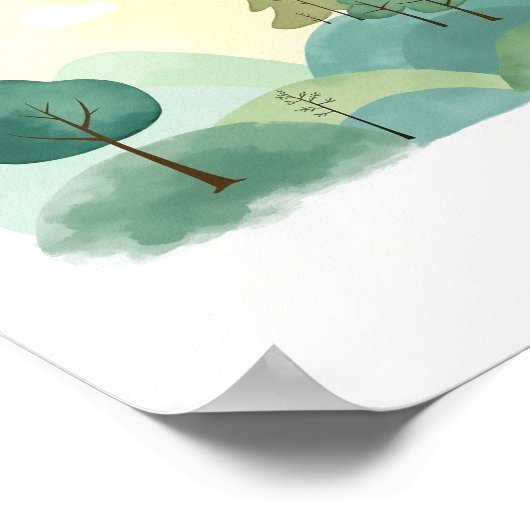 Abstract Landschap Poster (Hoek)